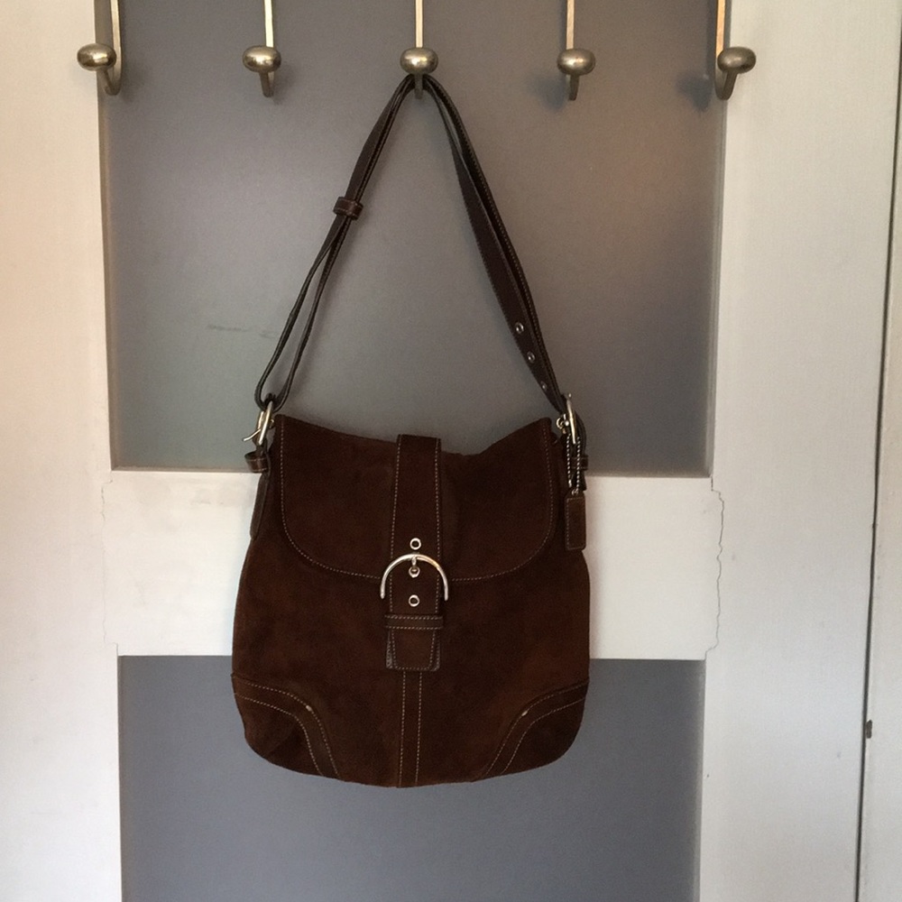 Coach suede purse